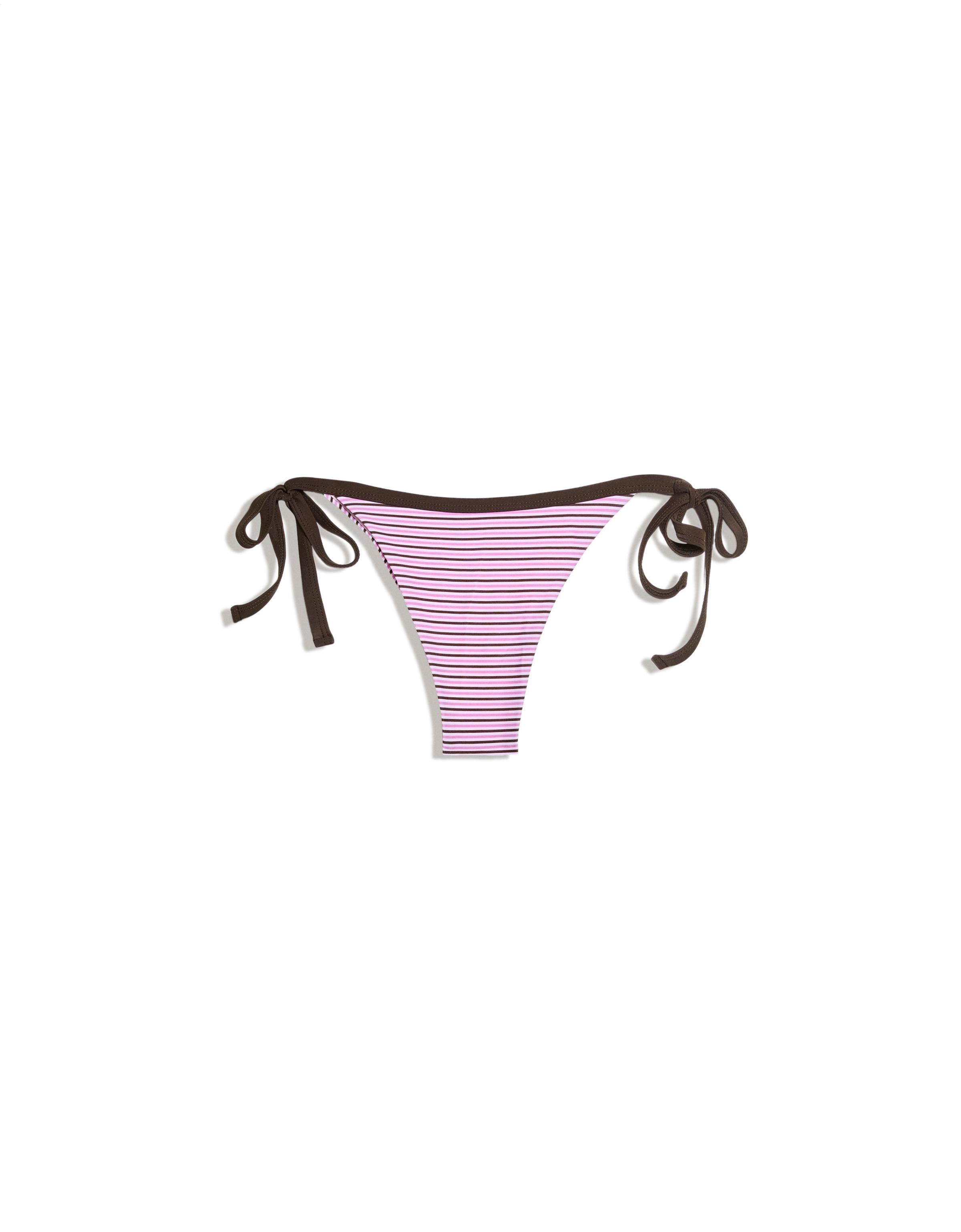 Contrast Brazilian bikini briefs — Pink