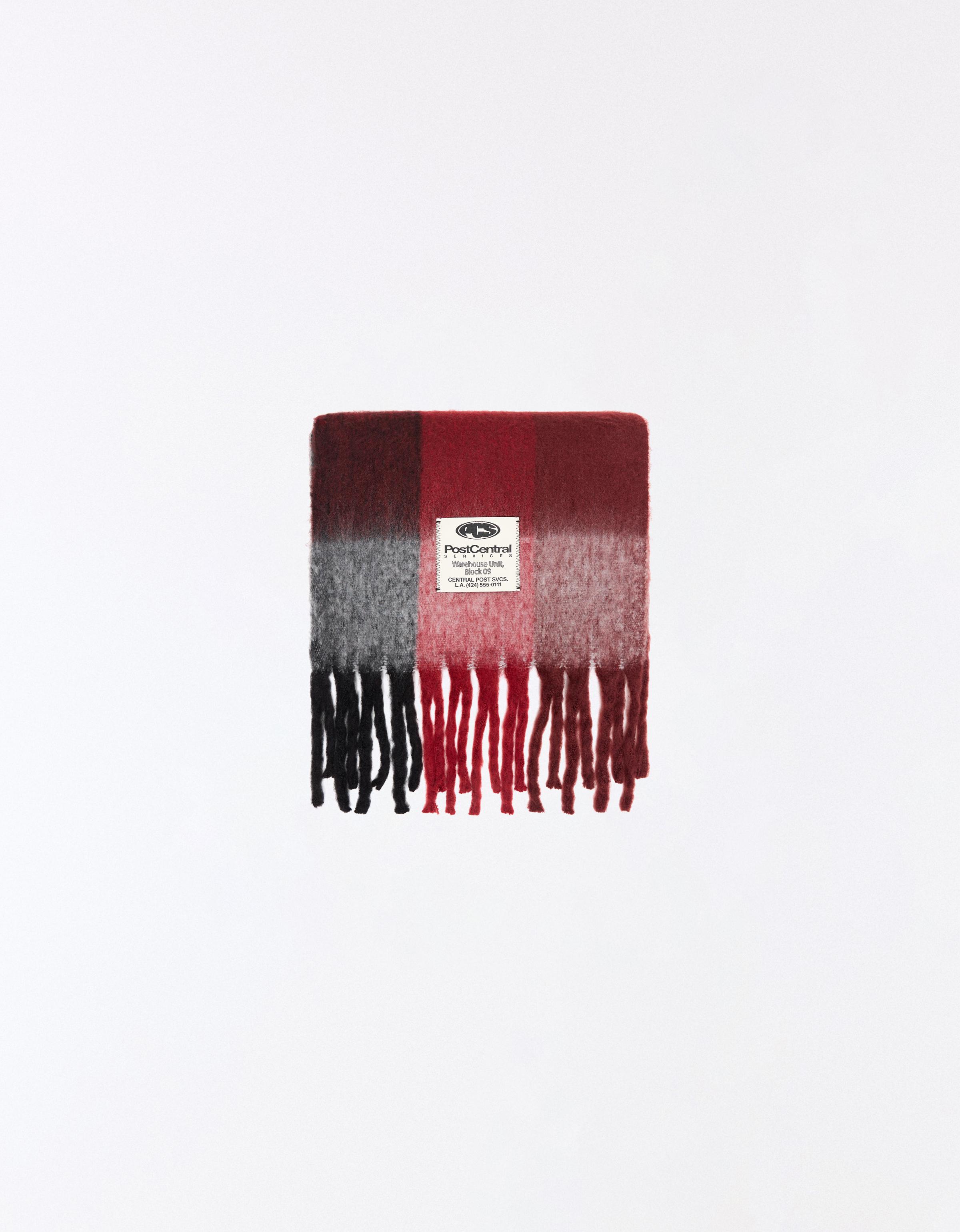 Check scarf — Red