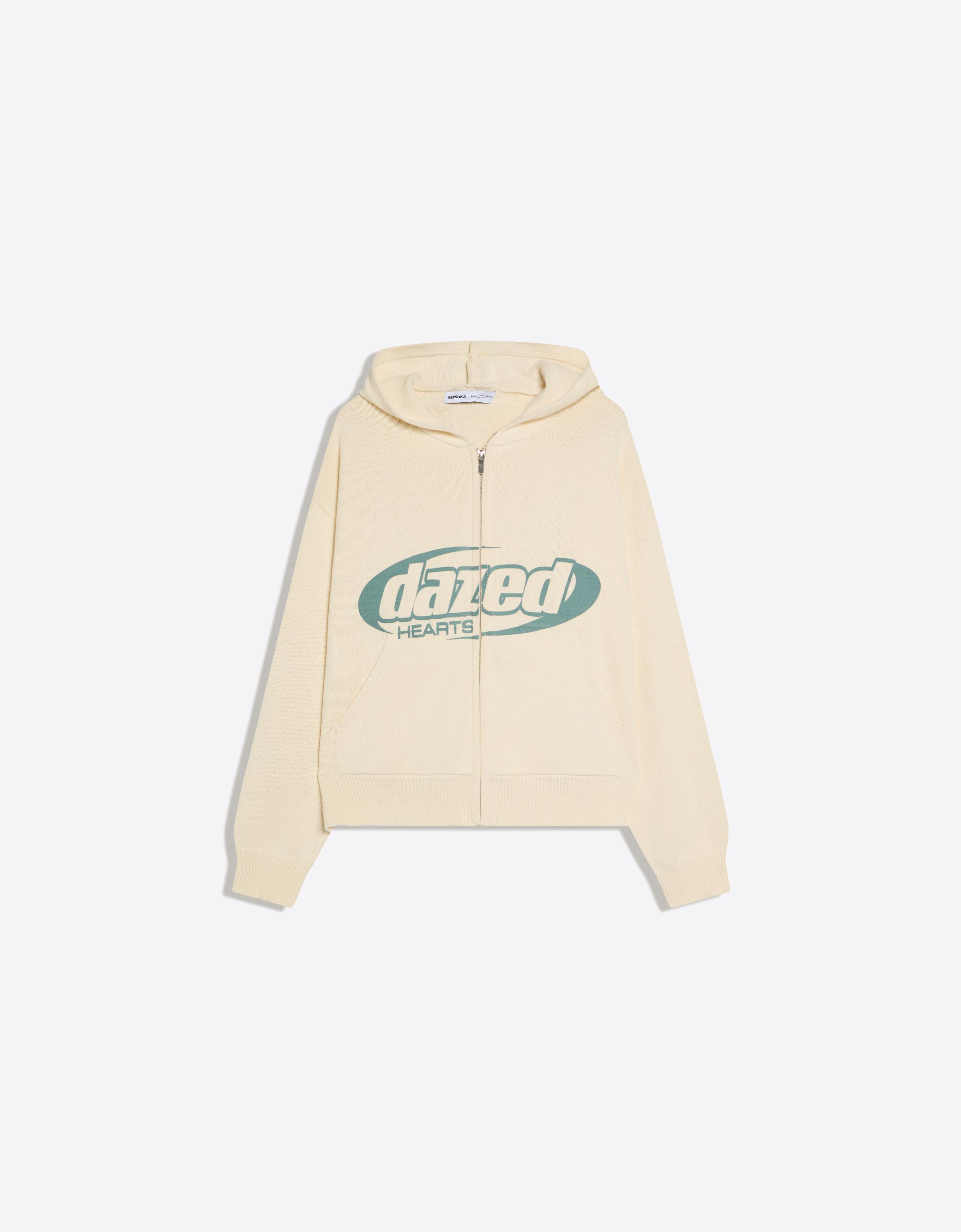 Kapüşonlu desenli ceket - Görsel 15