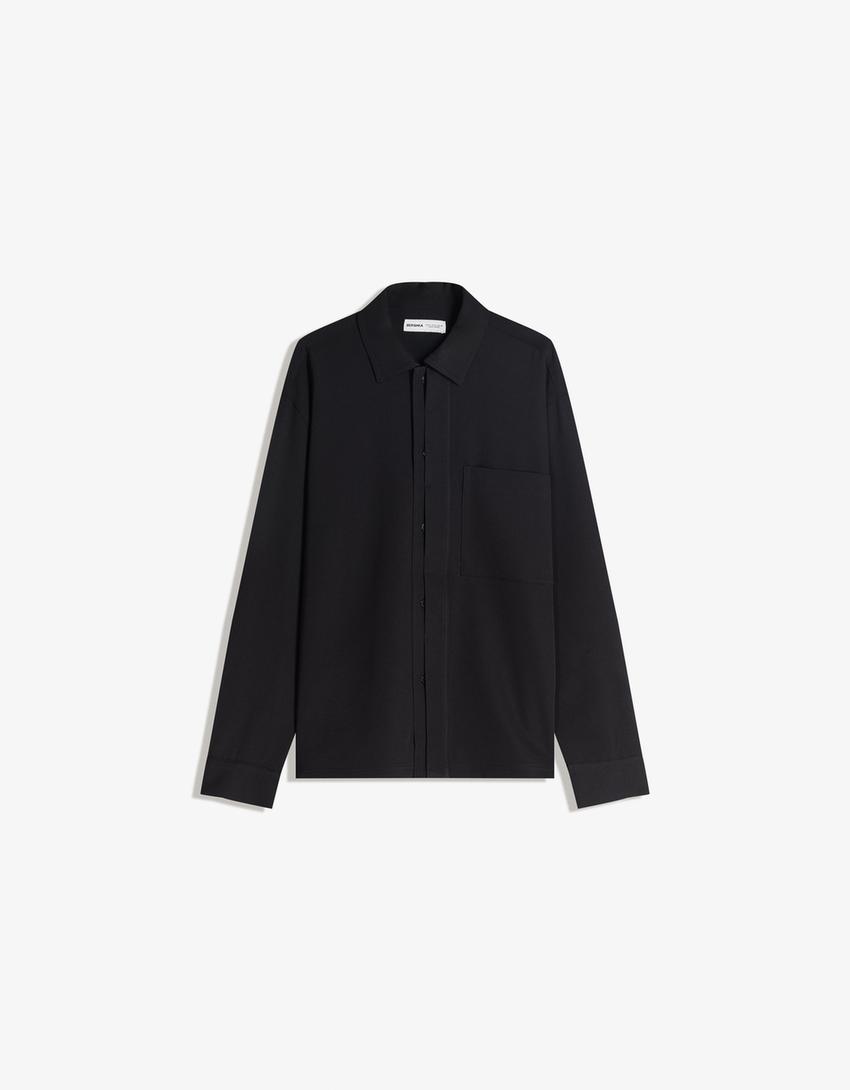 Tailored fit shirt-Black
