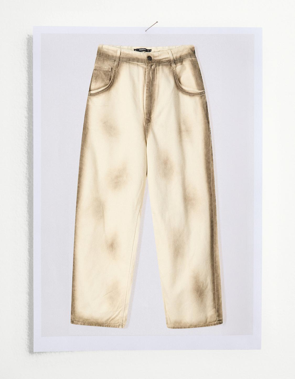Super baggy printed trousers