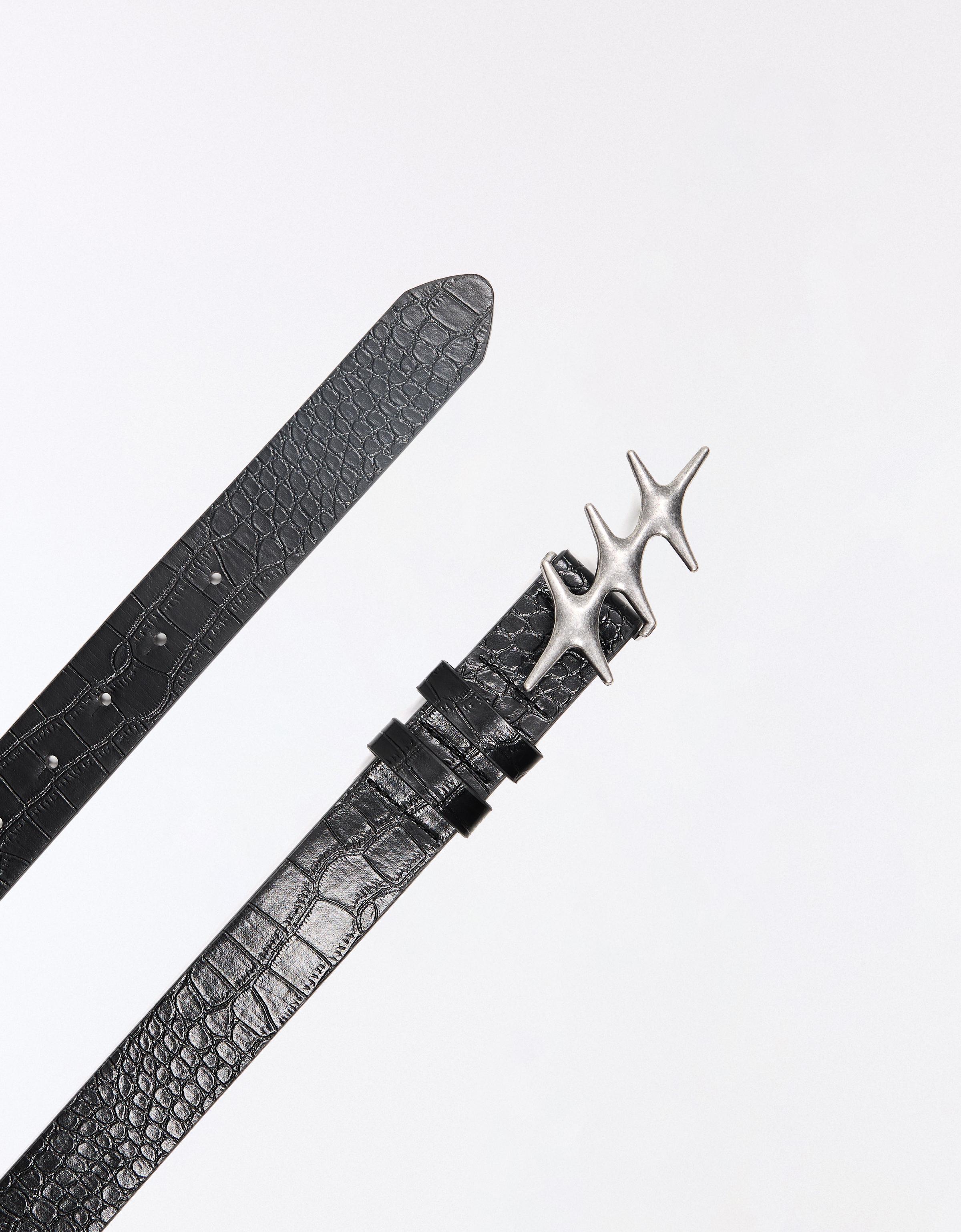 Star buckle belt — Black