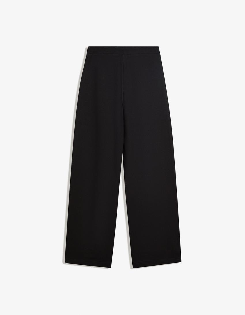 Plush pants-Black-4