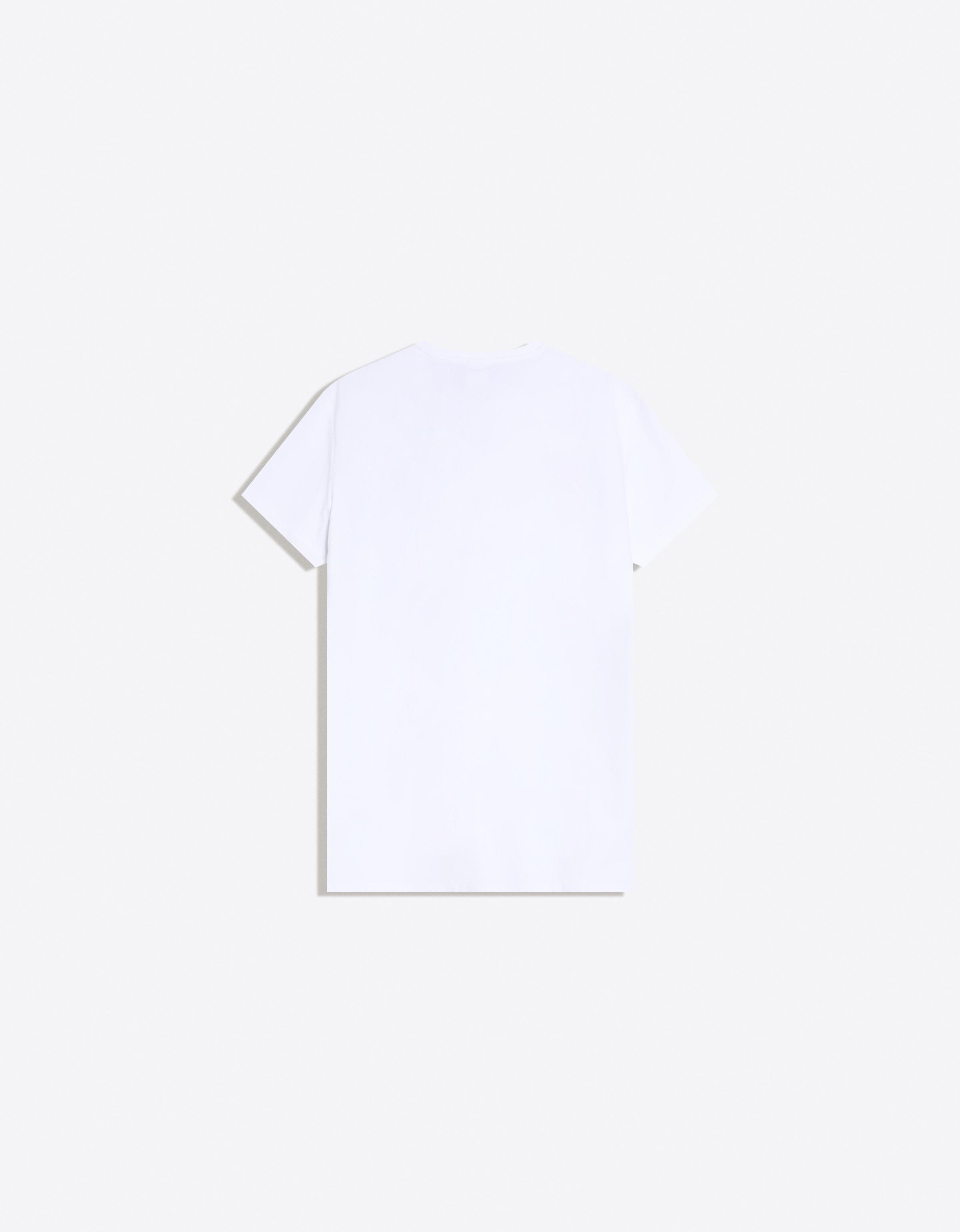 Short sleeve roll-up T-shirt — White