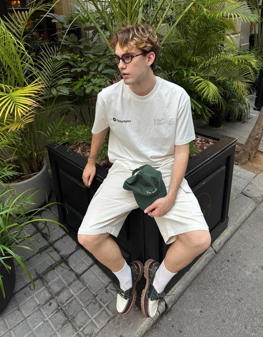 Short sleeve T-shirt with print-Off white