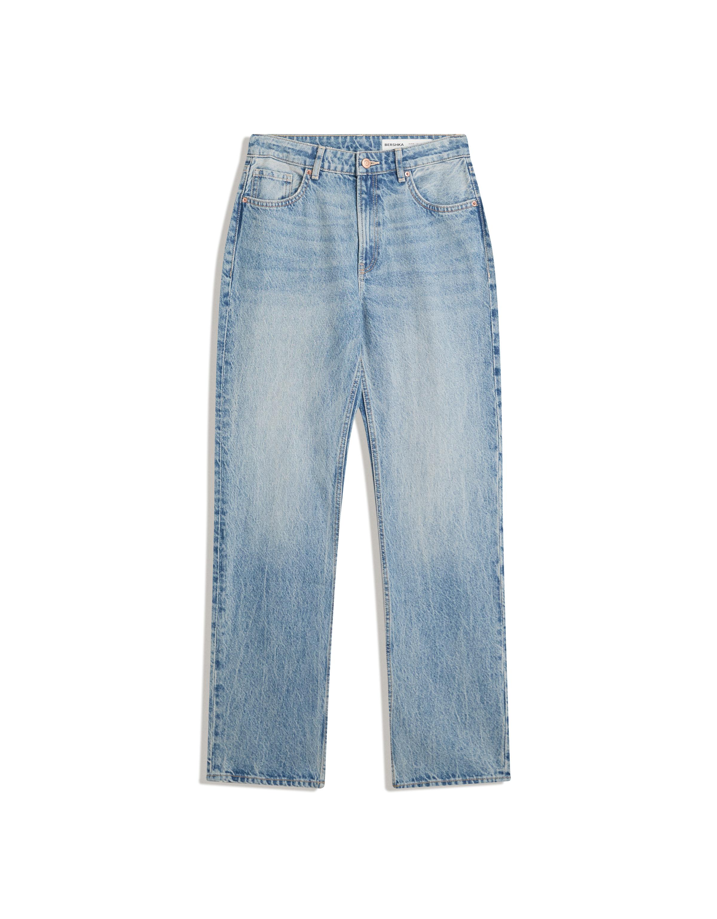 Straight cigarette jeans — Light blue