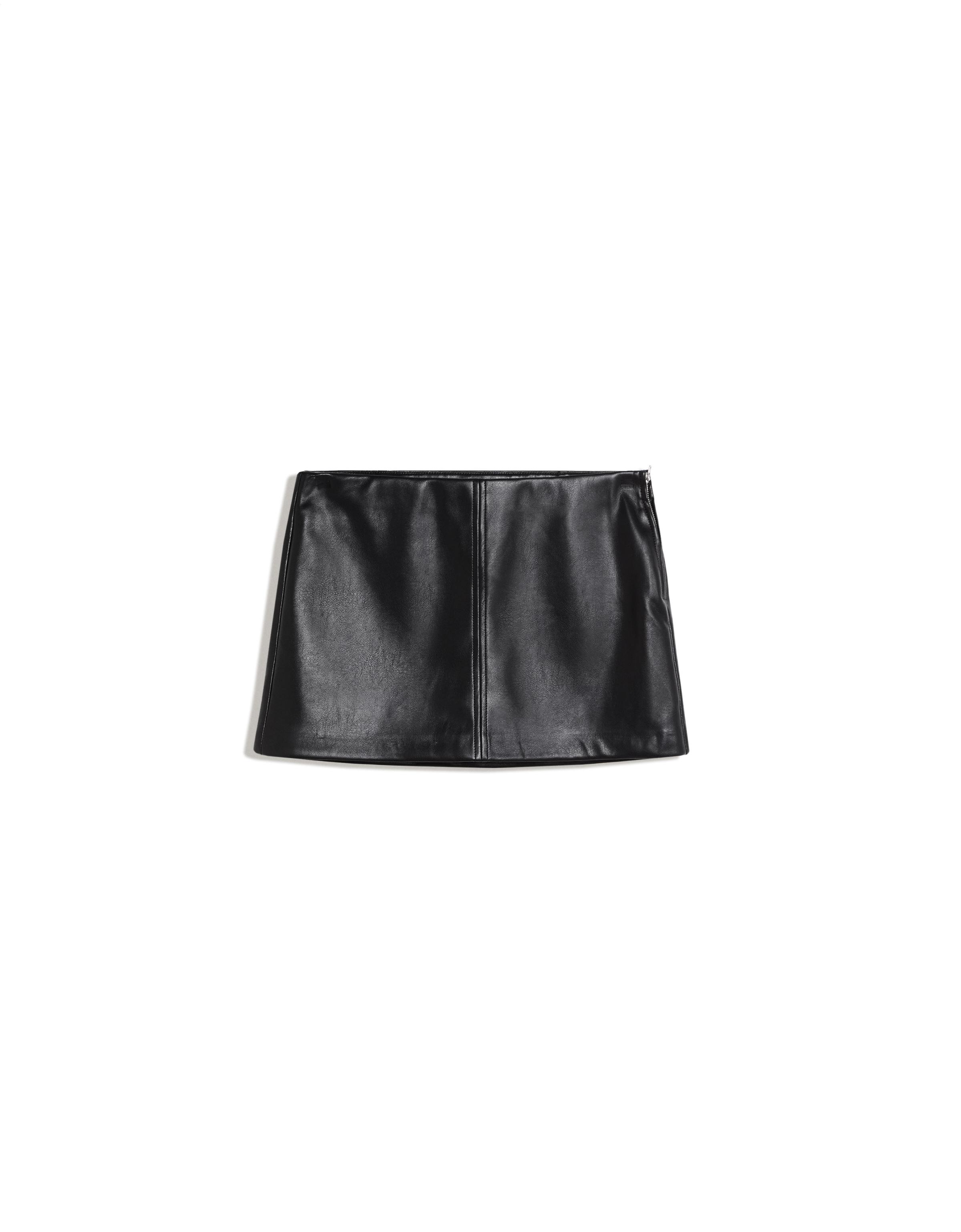 Bershka Suni deri mini etek görsel 4