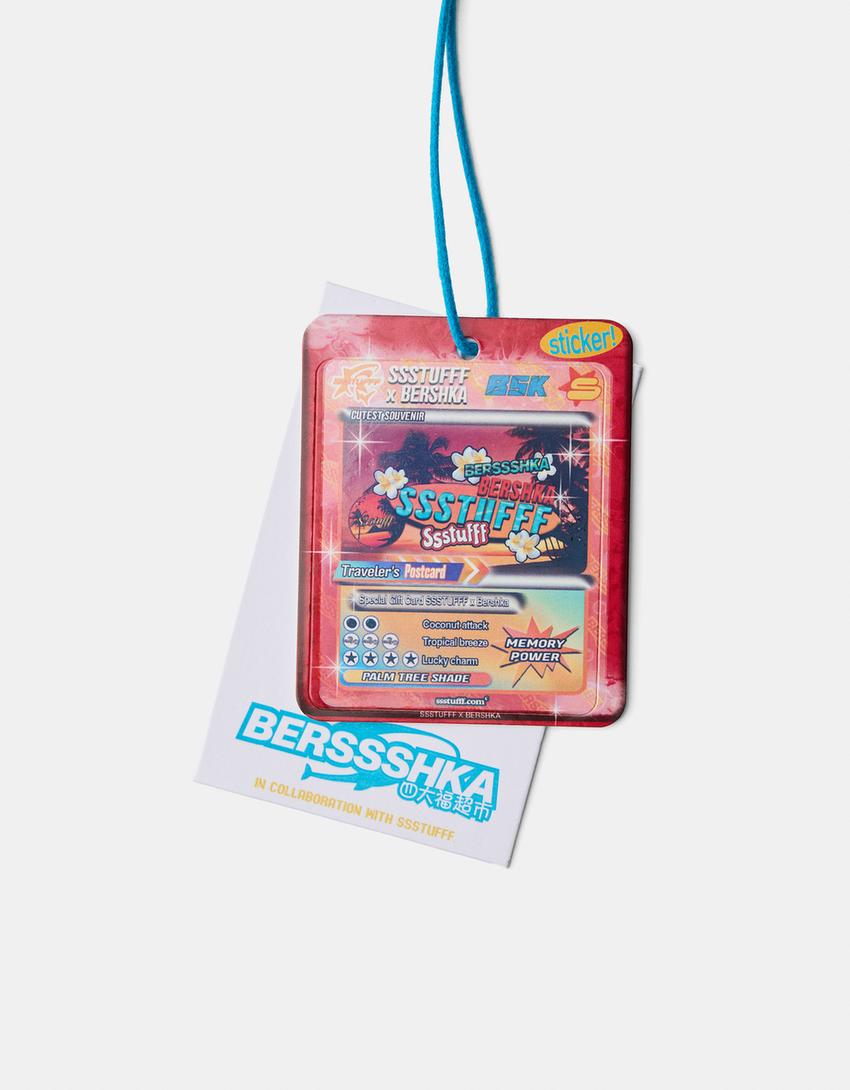 Gilet sans manches BERSSSHKA X SSSTUFFF amovible fleurs-Bleu-8