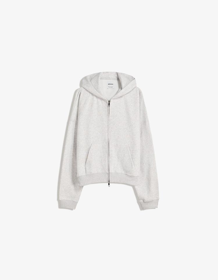 Oversize zip-up hoodie