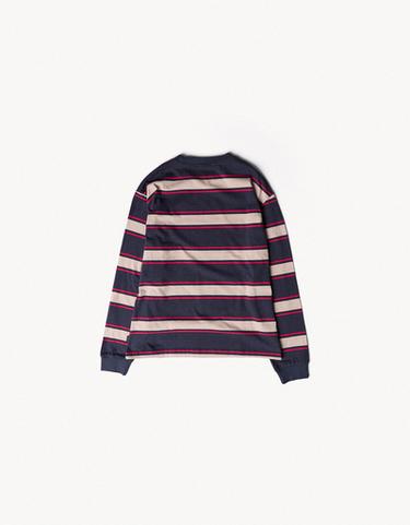 Long sleeve striped T-shirt ARIES X BERSHKA — Navy 6