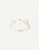Voluminous studded shorts