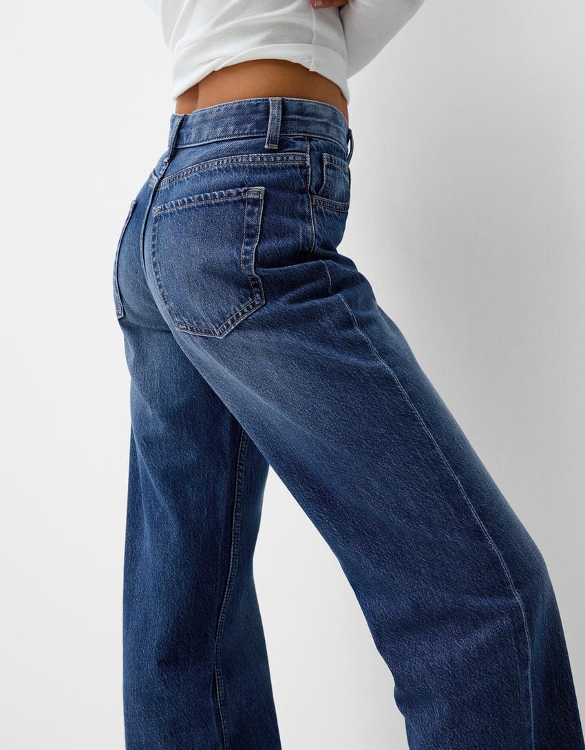 Wide-leg ’90s jeans-Blue-6