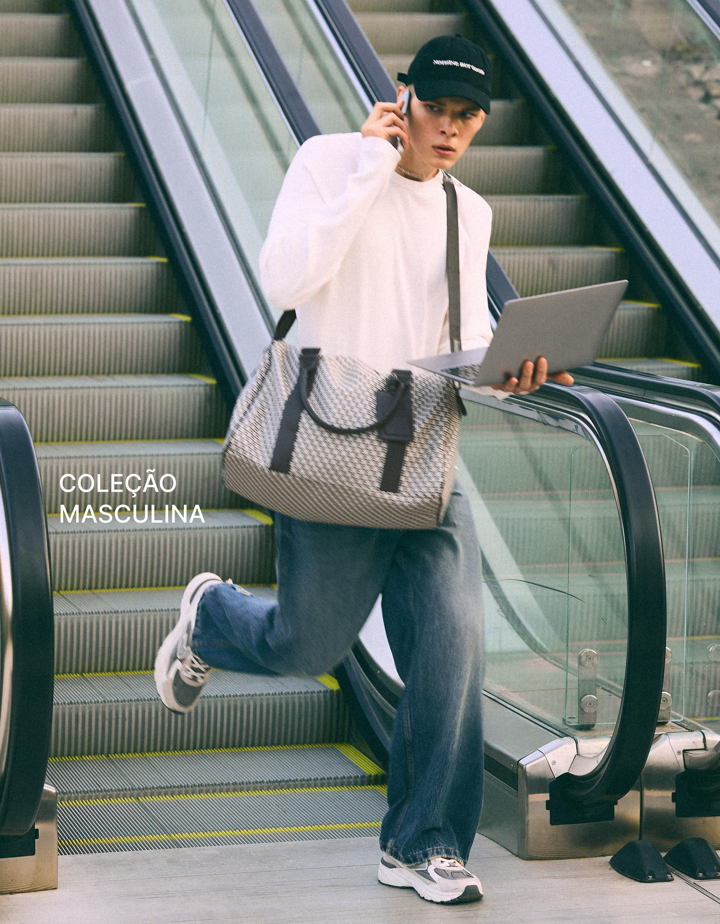 Monogram travel bag — Mixed gray