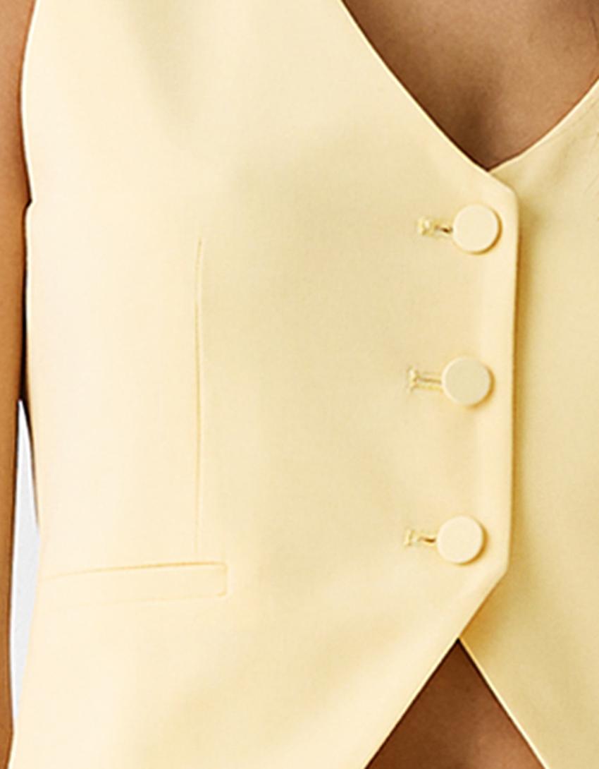 جاكيت فيست بأزرار-أصفر-5