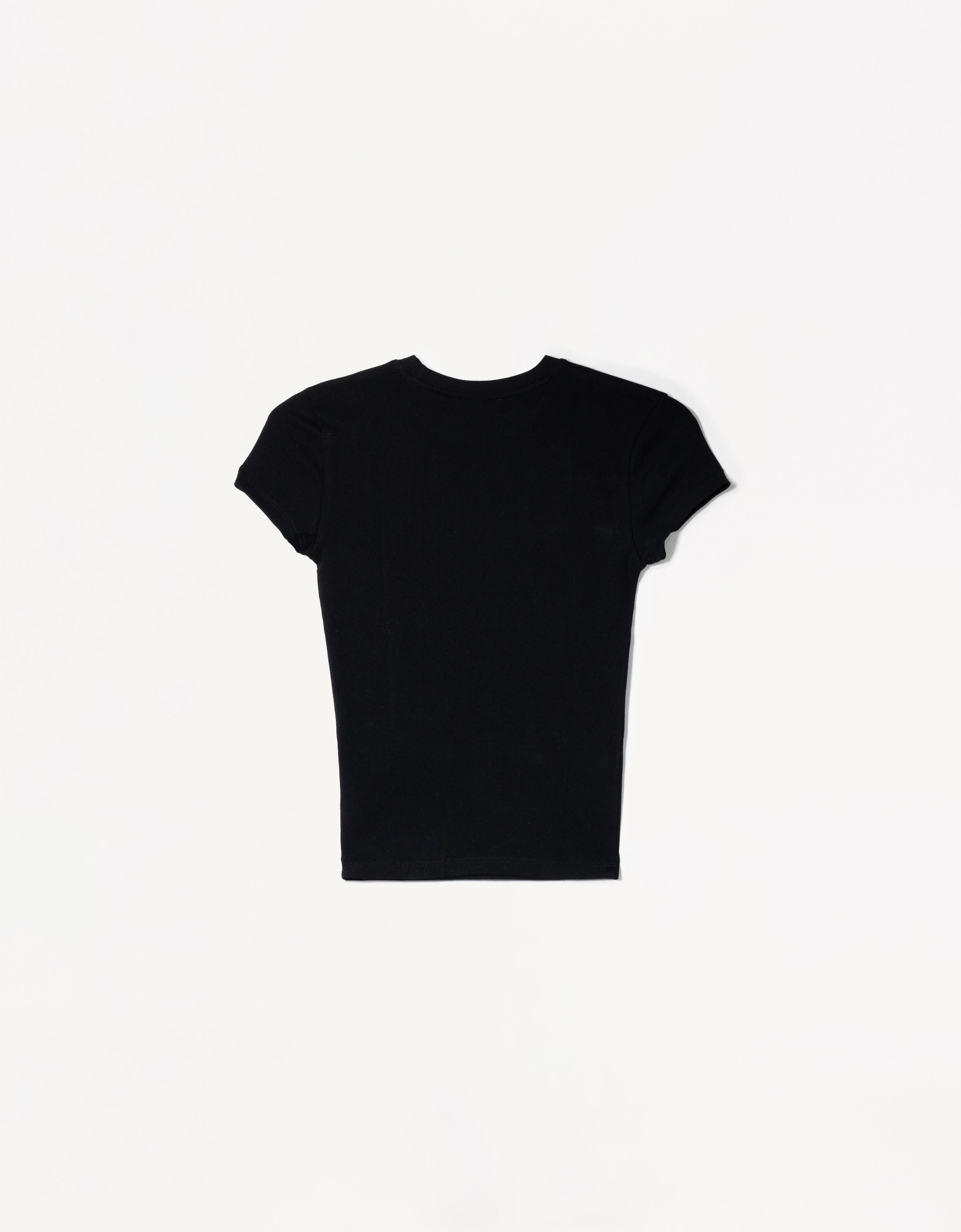 Kısa kollu bisiklet yaka tişört - Görsel 463