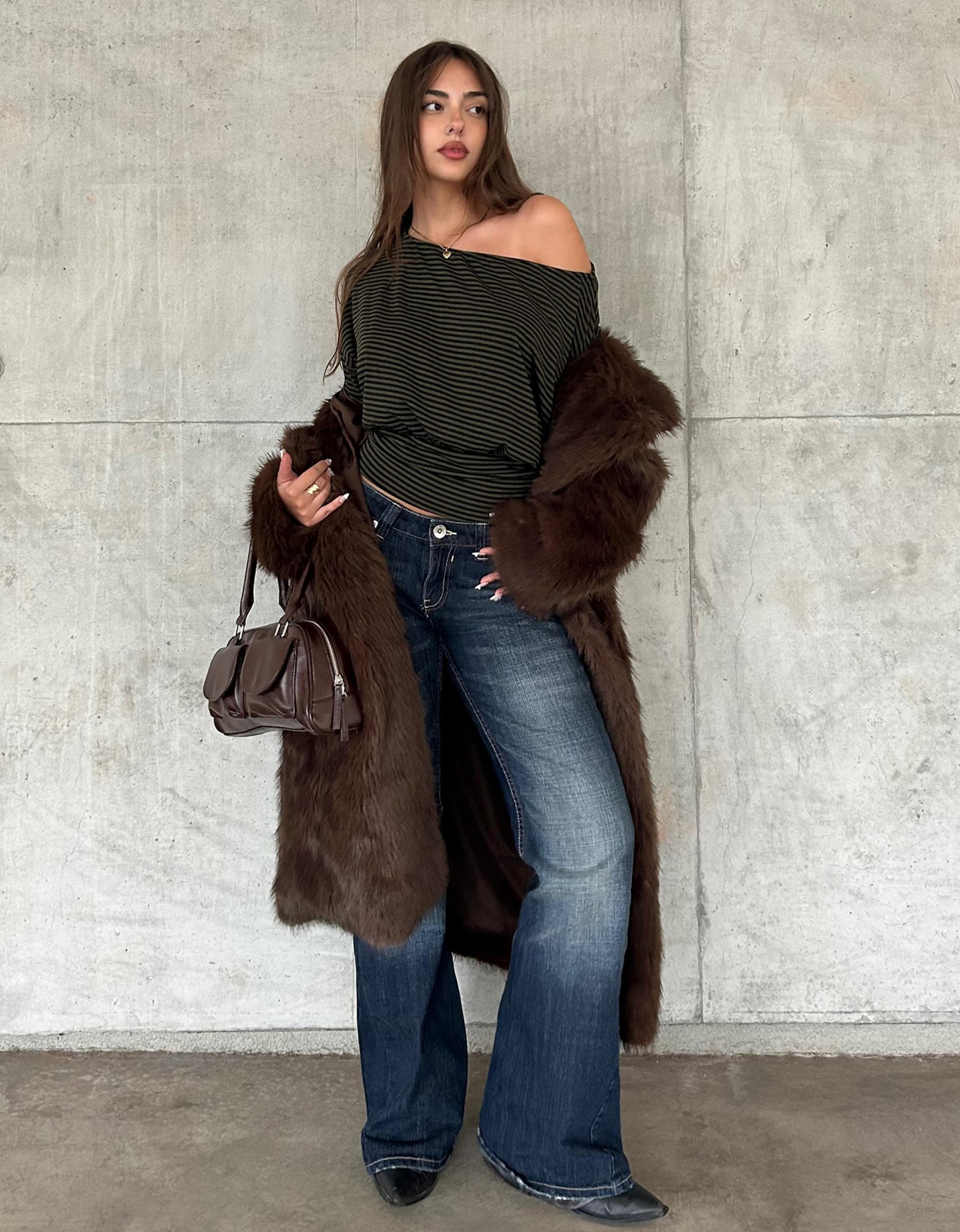 Düşük bel baggy fit çan jean - Görsel 45