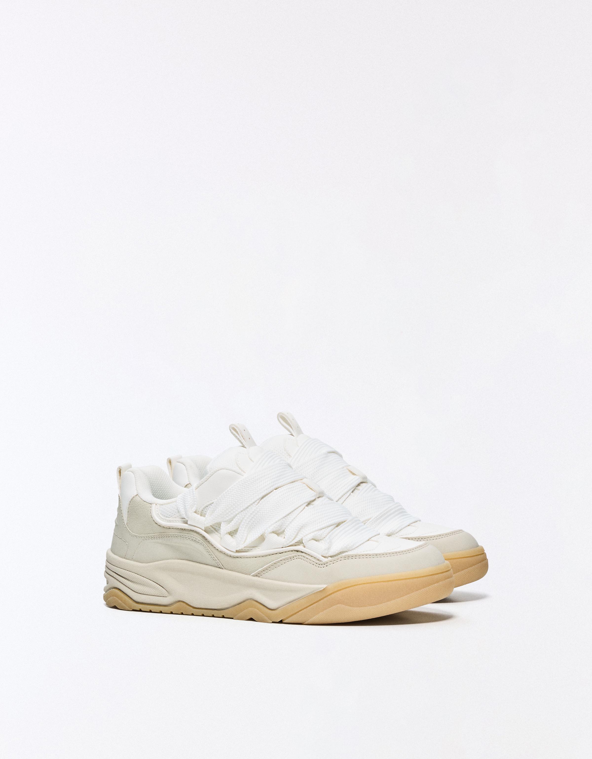 Kalın tabanlı kaykay ayakkabısı - Görsel 14