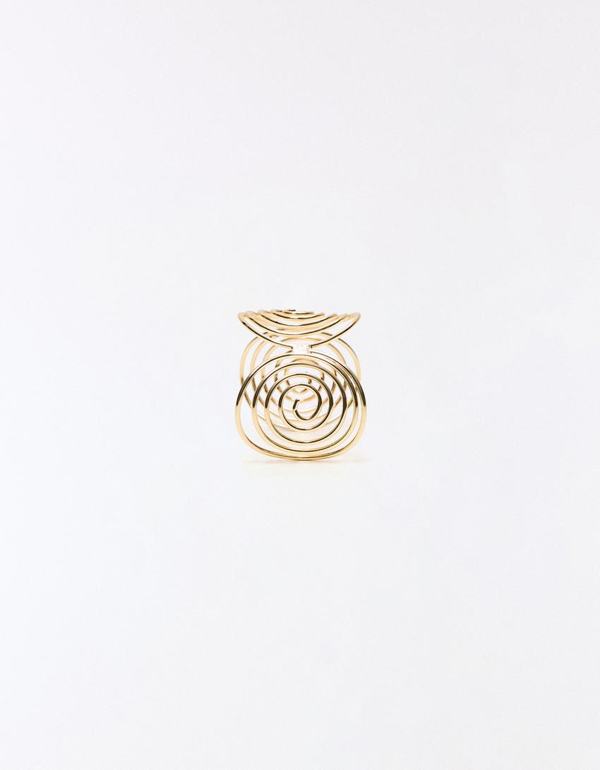 Bracelet spirales ajustable-Or