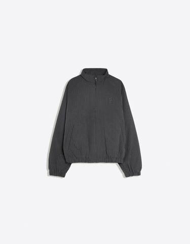 Check zip-up jacket — Black 6