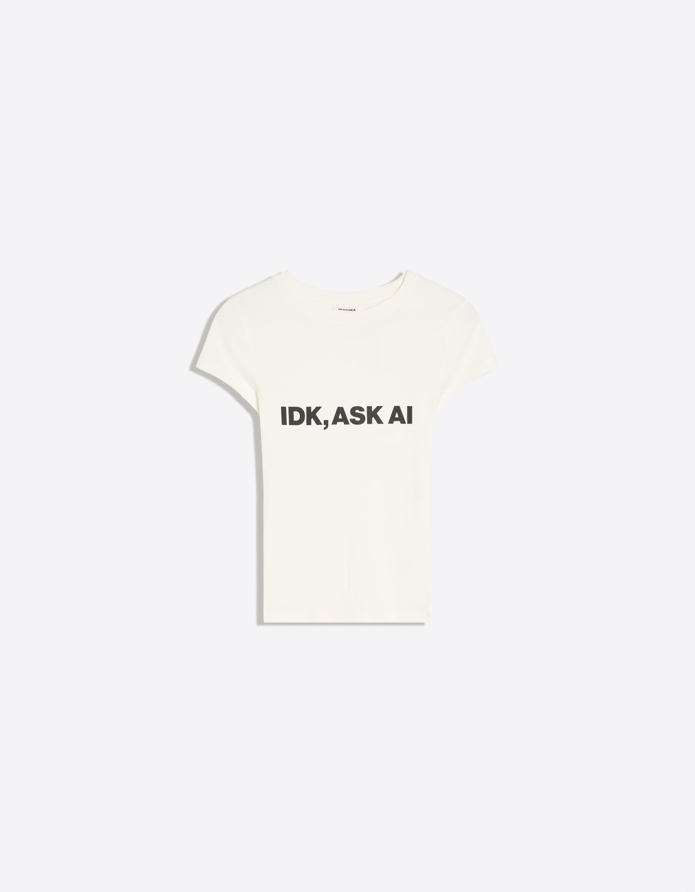 Short sleeve print T-shirt — Off white