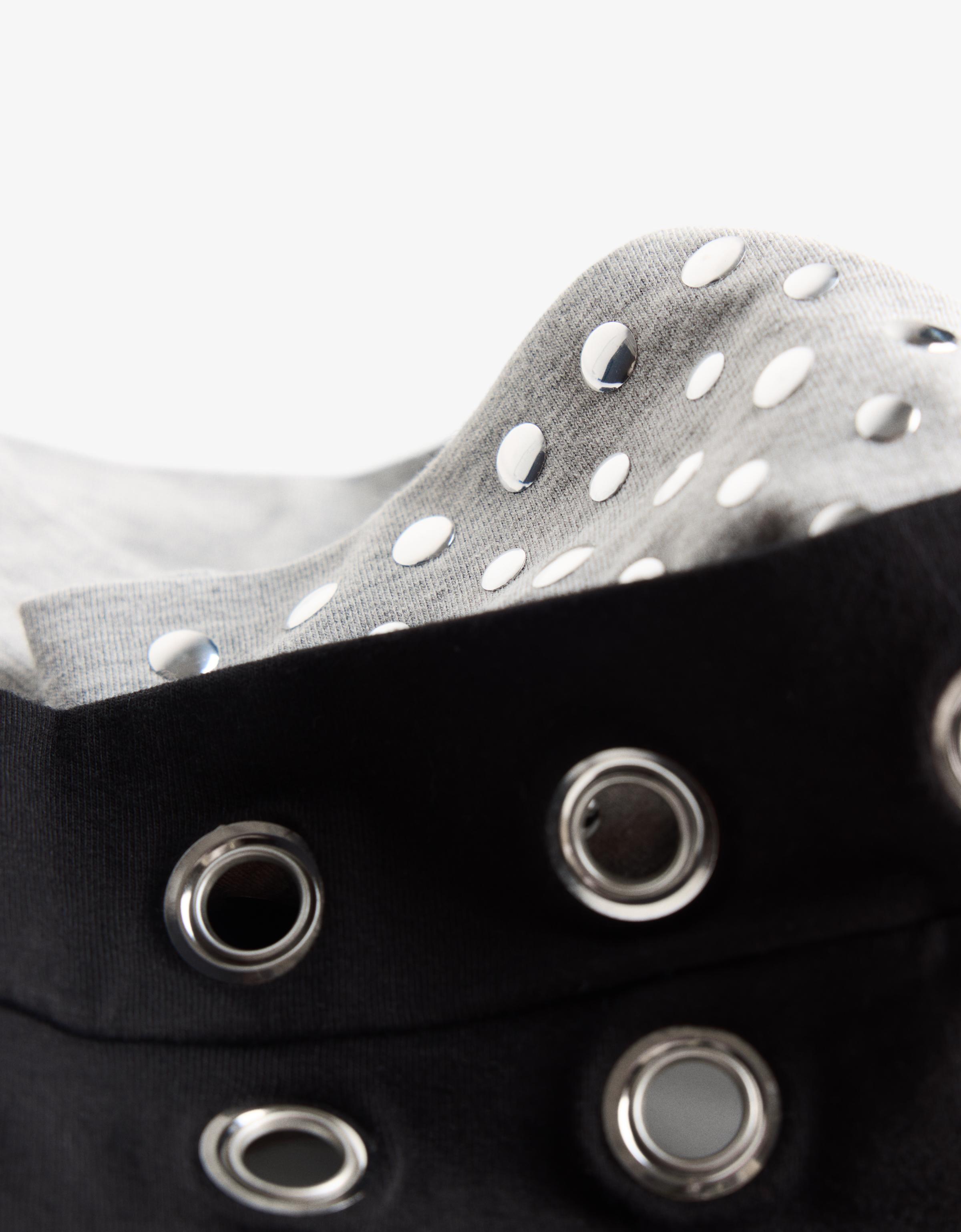 Pack of 2 studded hair bands — Grey
