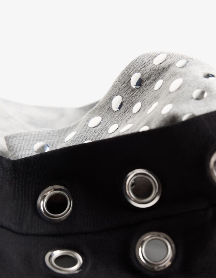 2-Pack haarbanden met studs-Grijs