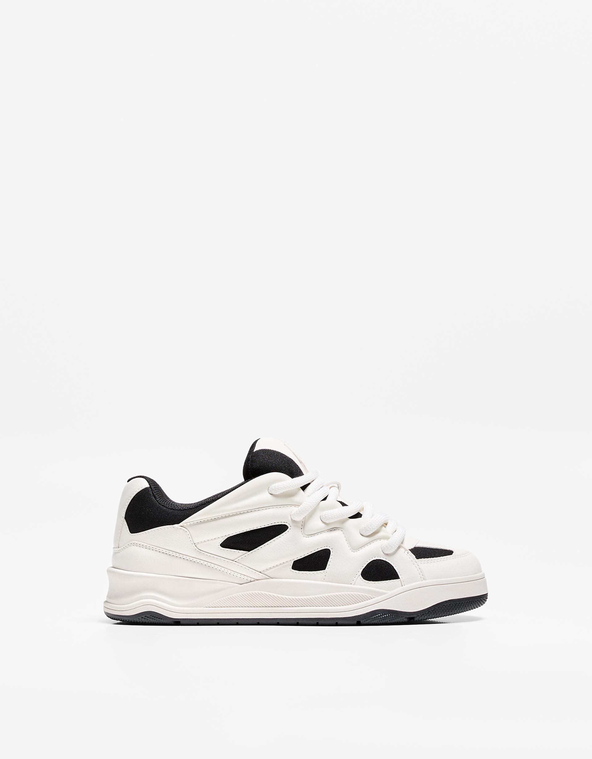 Combined skater sneakers Shoes Men Bershka