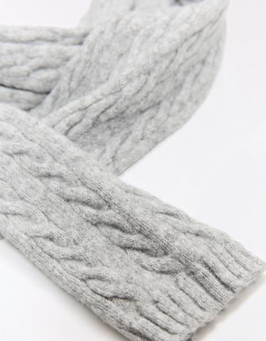 Fine-knit scarf — Grey 2