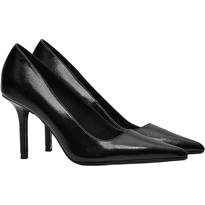 High-heel shoes — BLACK
