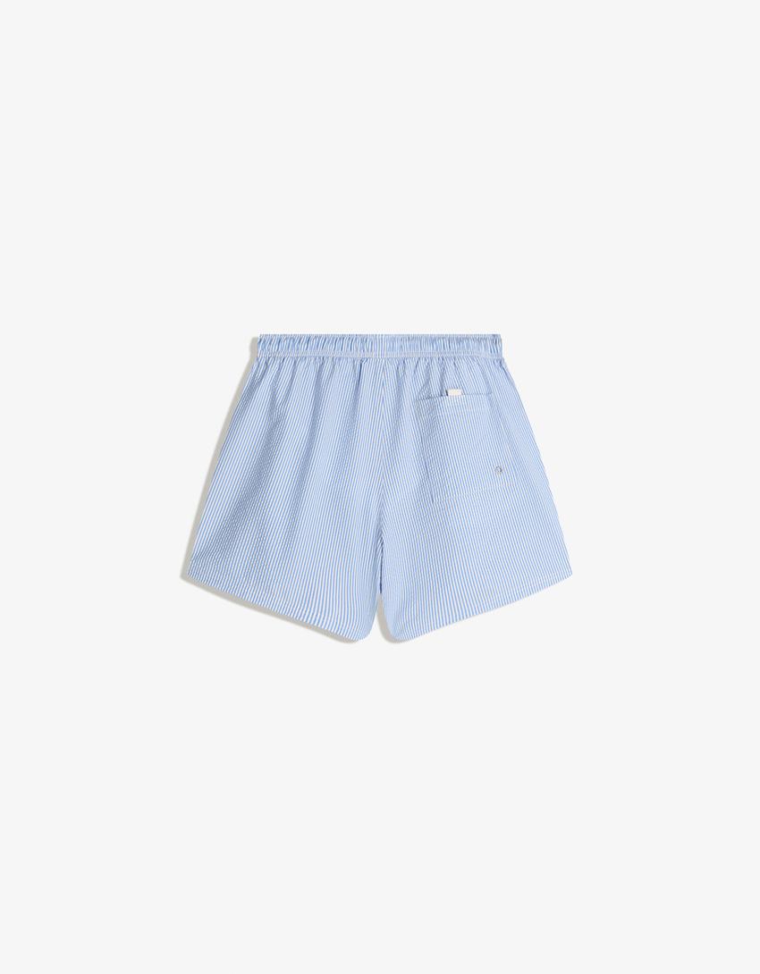 Celana renang pria boxy fit-Navy