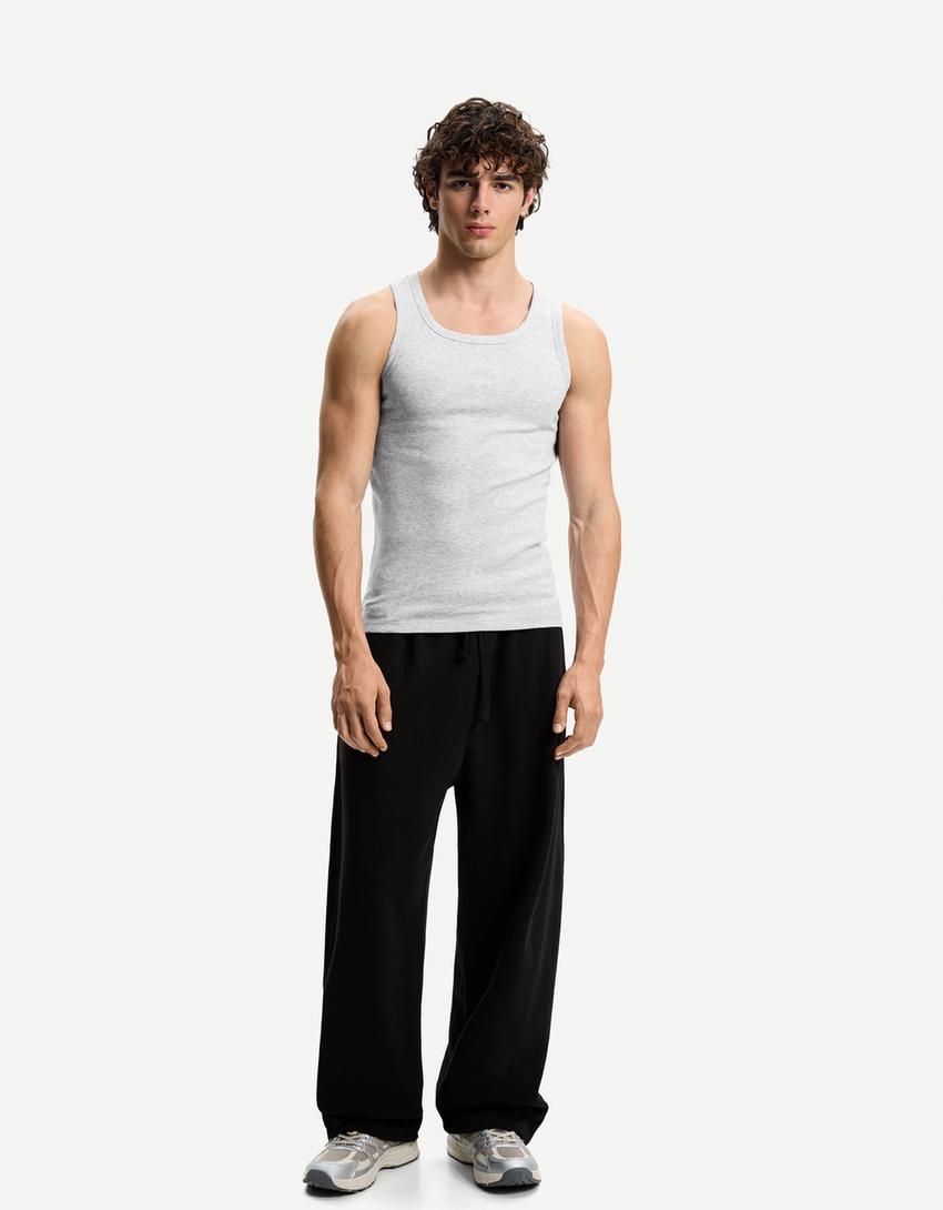 Ribbed vest top