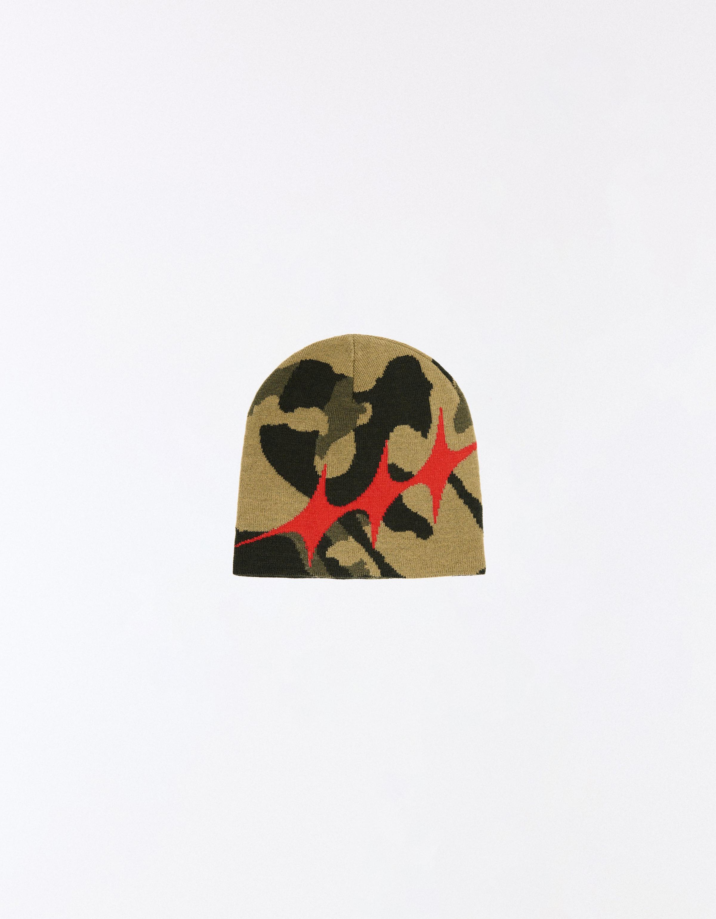 Star knit beanie — Khaki