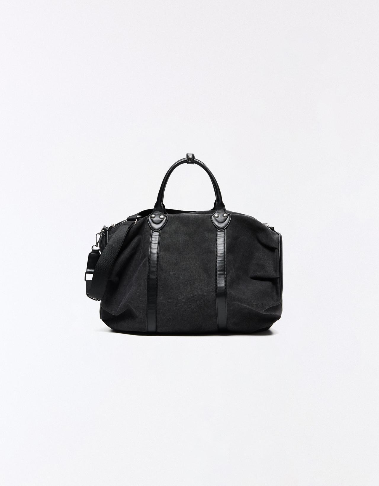 Woven travel bag — Black