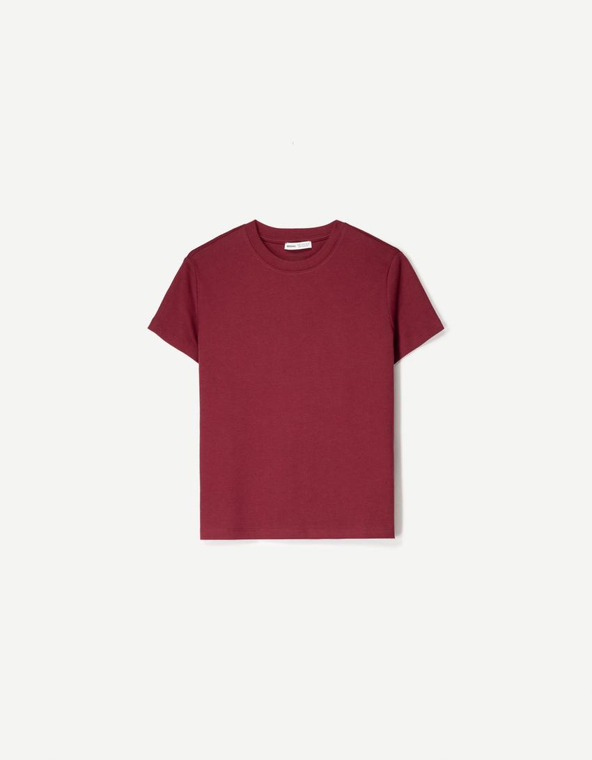 Short sleeve heavy cotton T-shirt