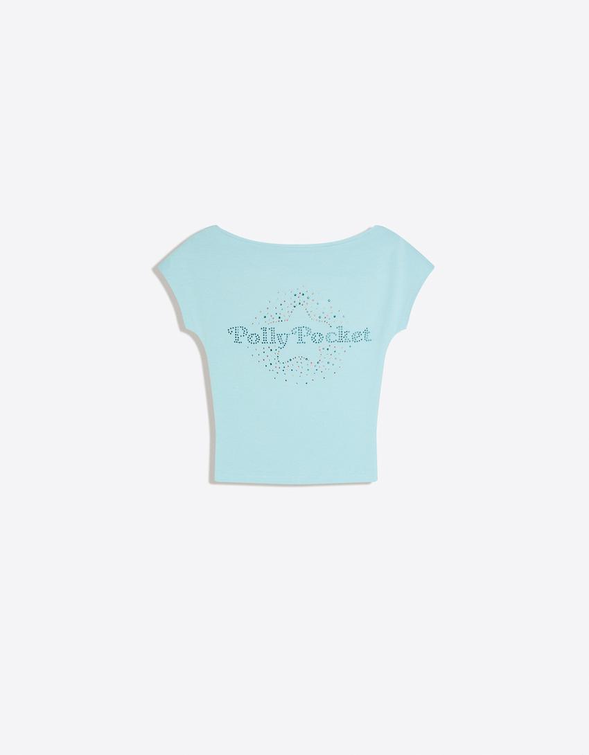 POLLY POCKET short sleeve T-shirt-Light blue