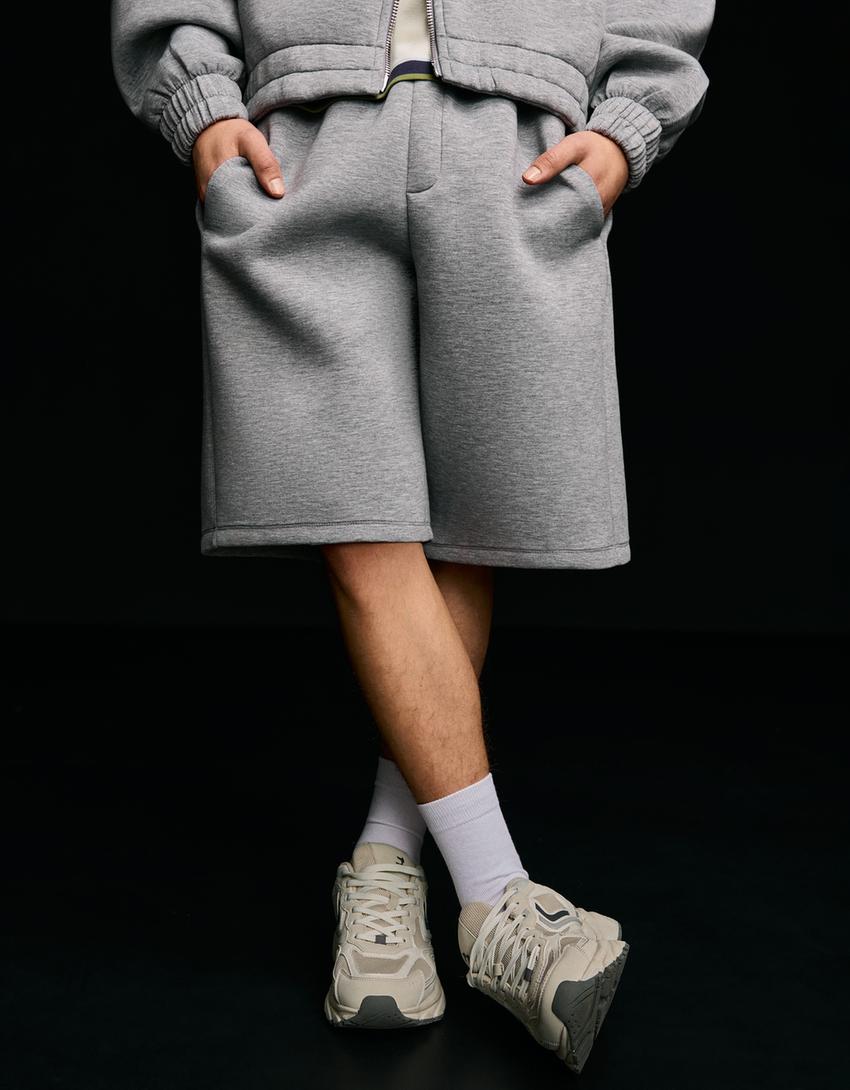 Bermuda shorts and sweatshirt set-Bermuda shorts and sweatshirt set