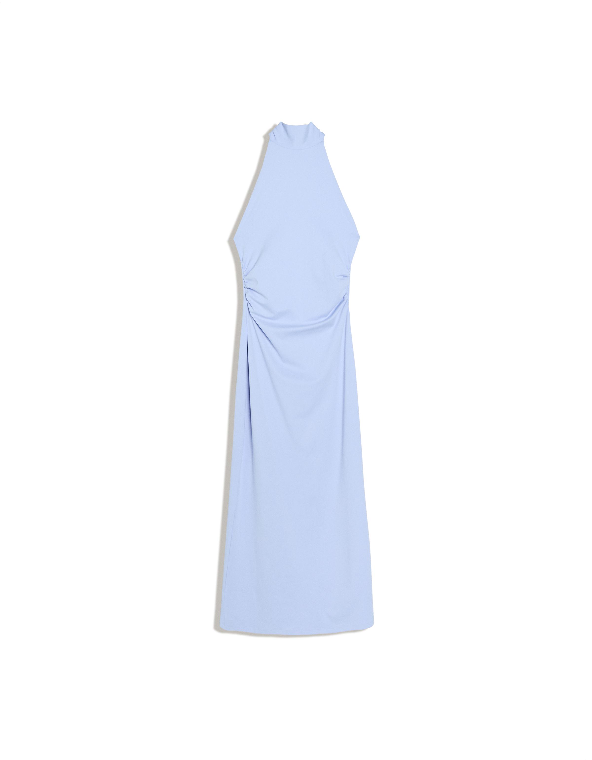 Halter midi dress — Light blue