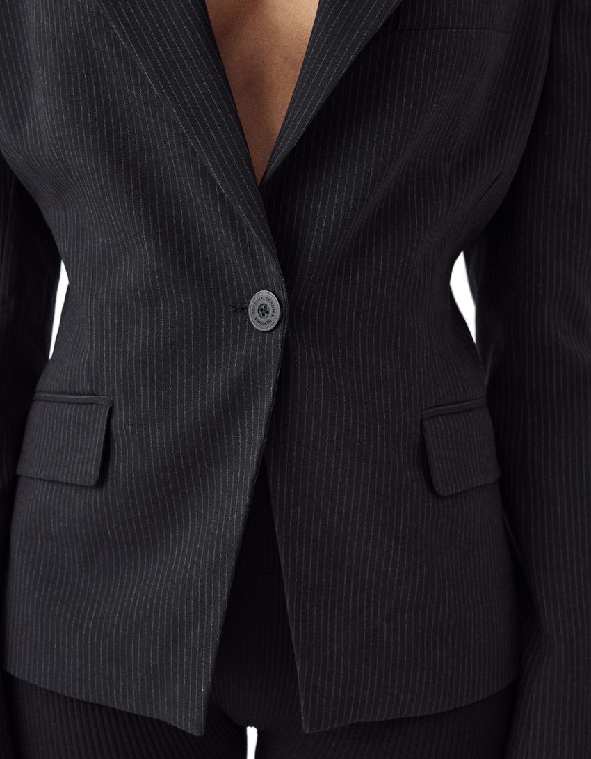 Tailored blazer-Black-6