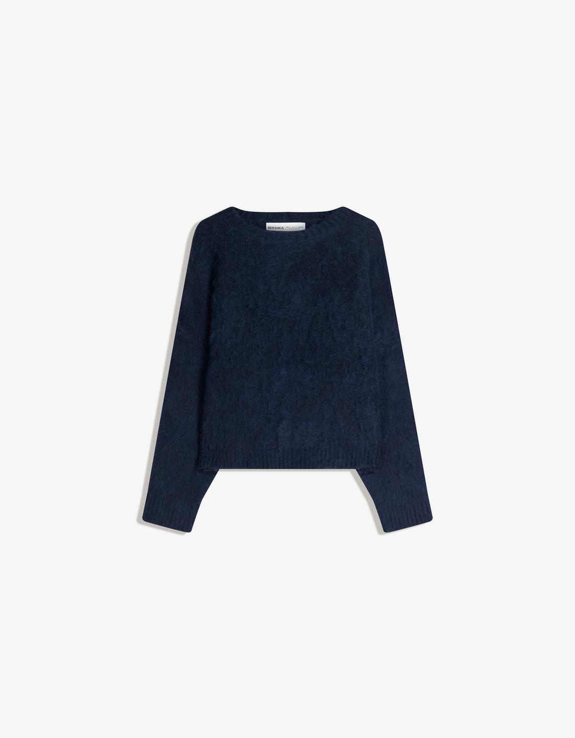 Faux fur sweater