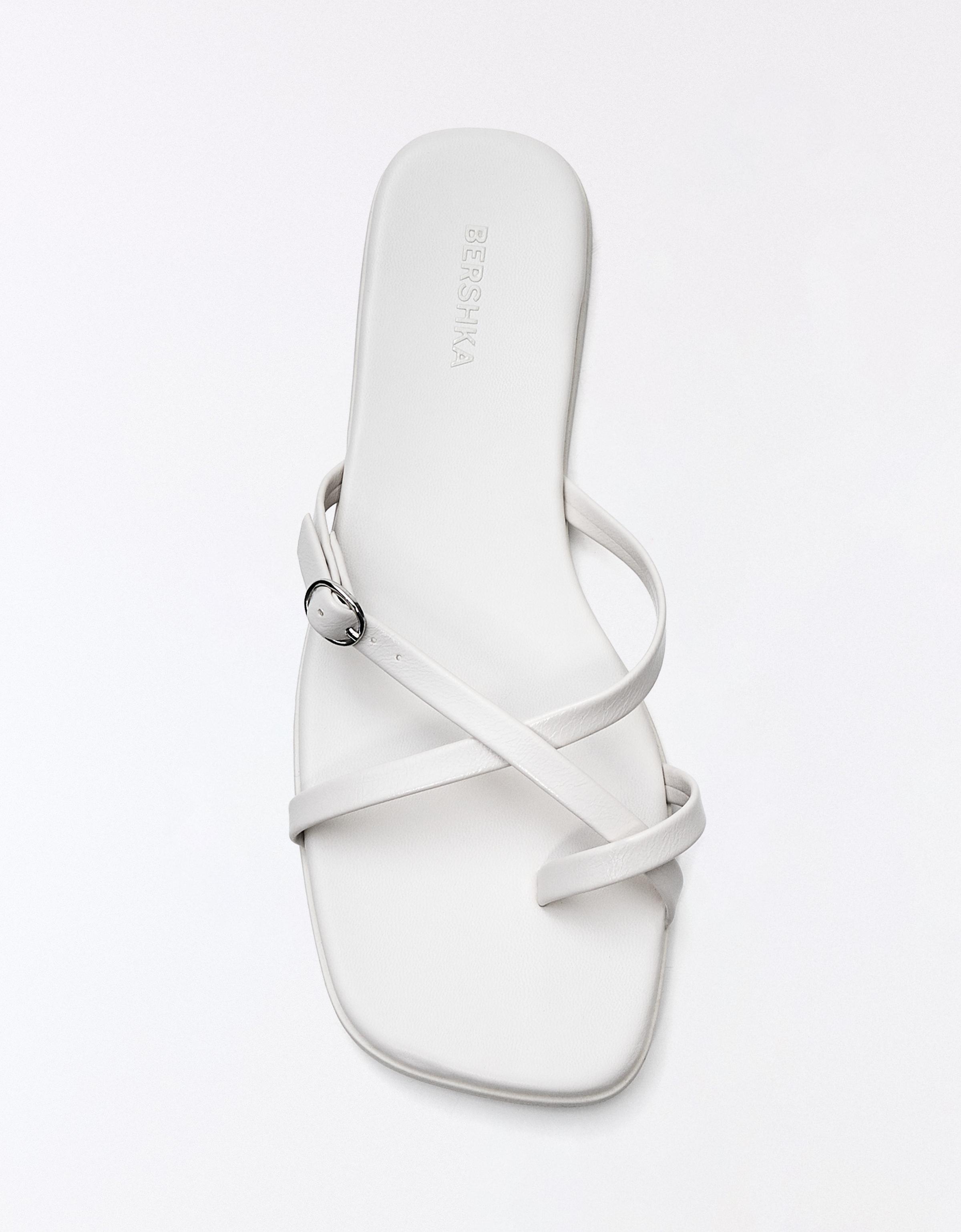 Multi-strap flat slider sandals