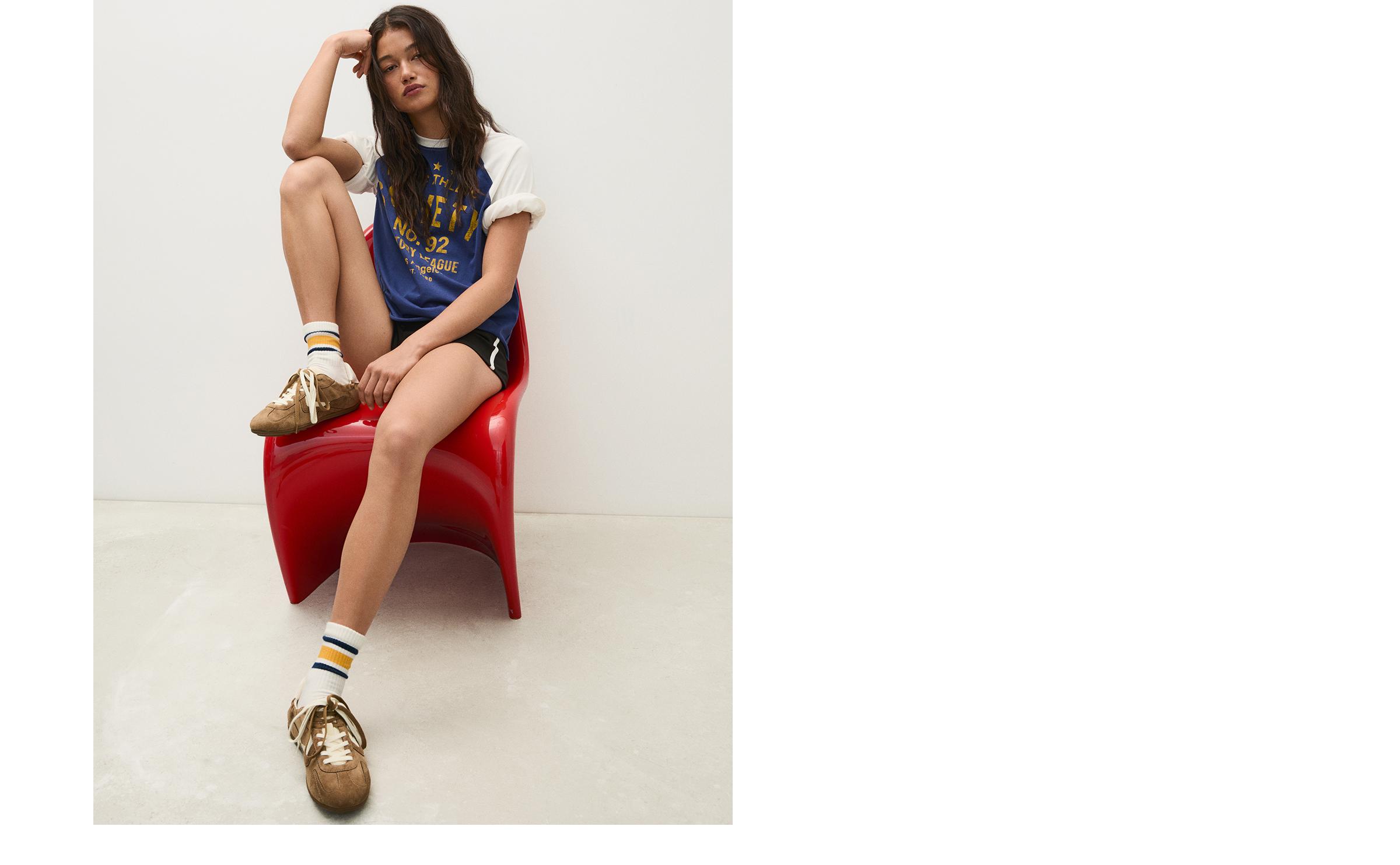 RETRO SLIM SOLE TRAINERS — SAND