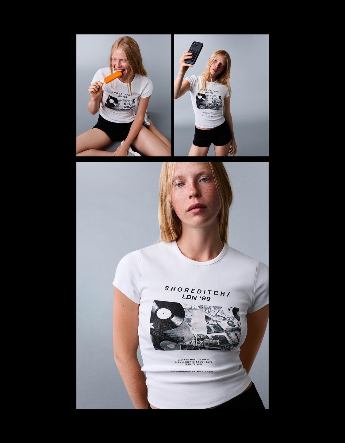 Short sleeve T-shirt with print