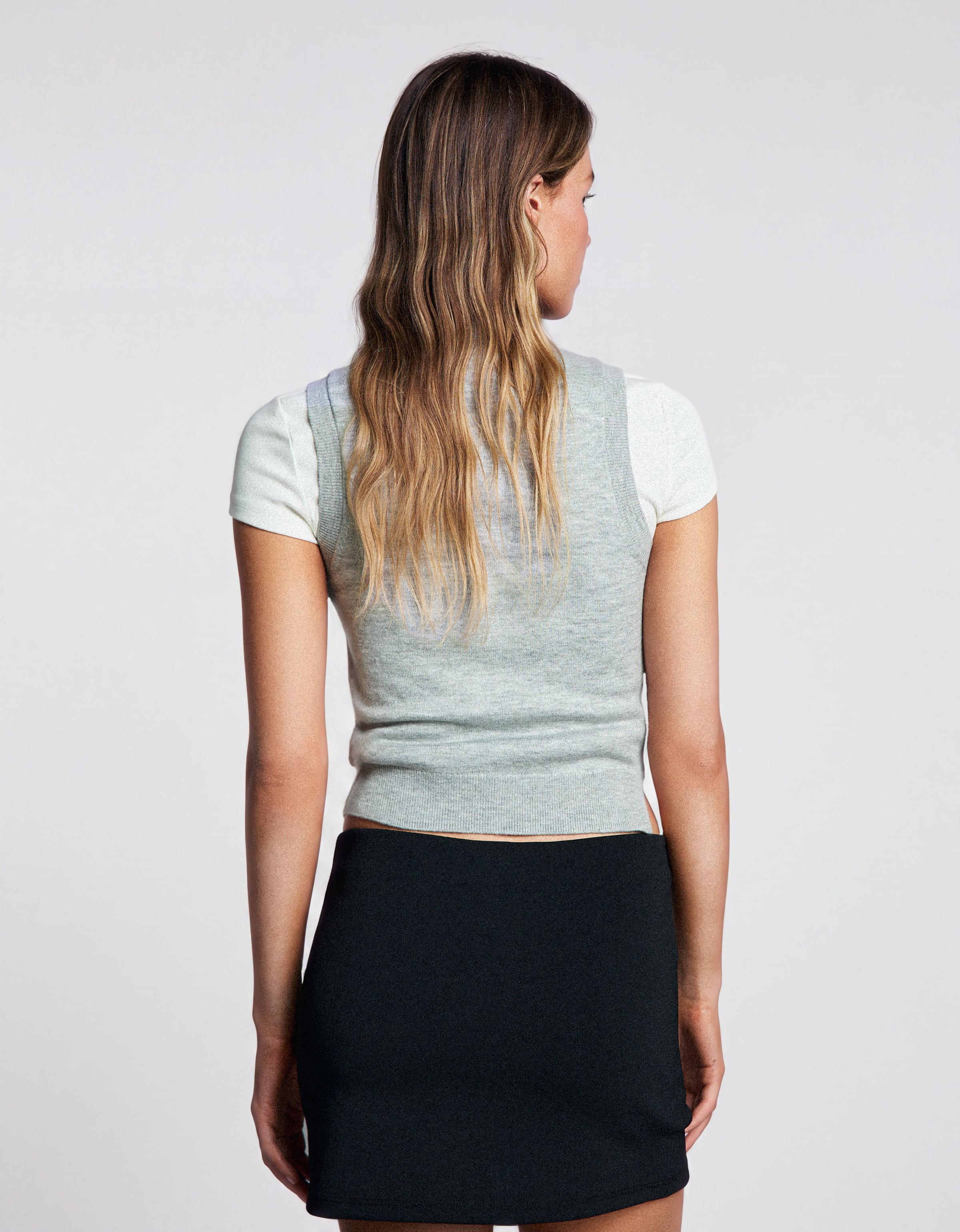 Clasp mini skirt — Black