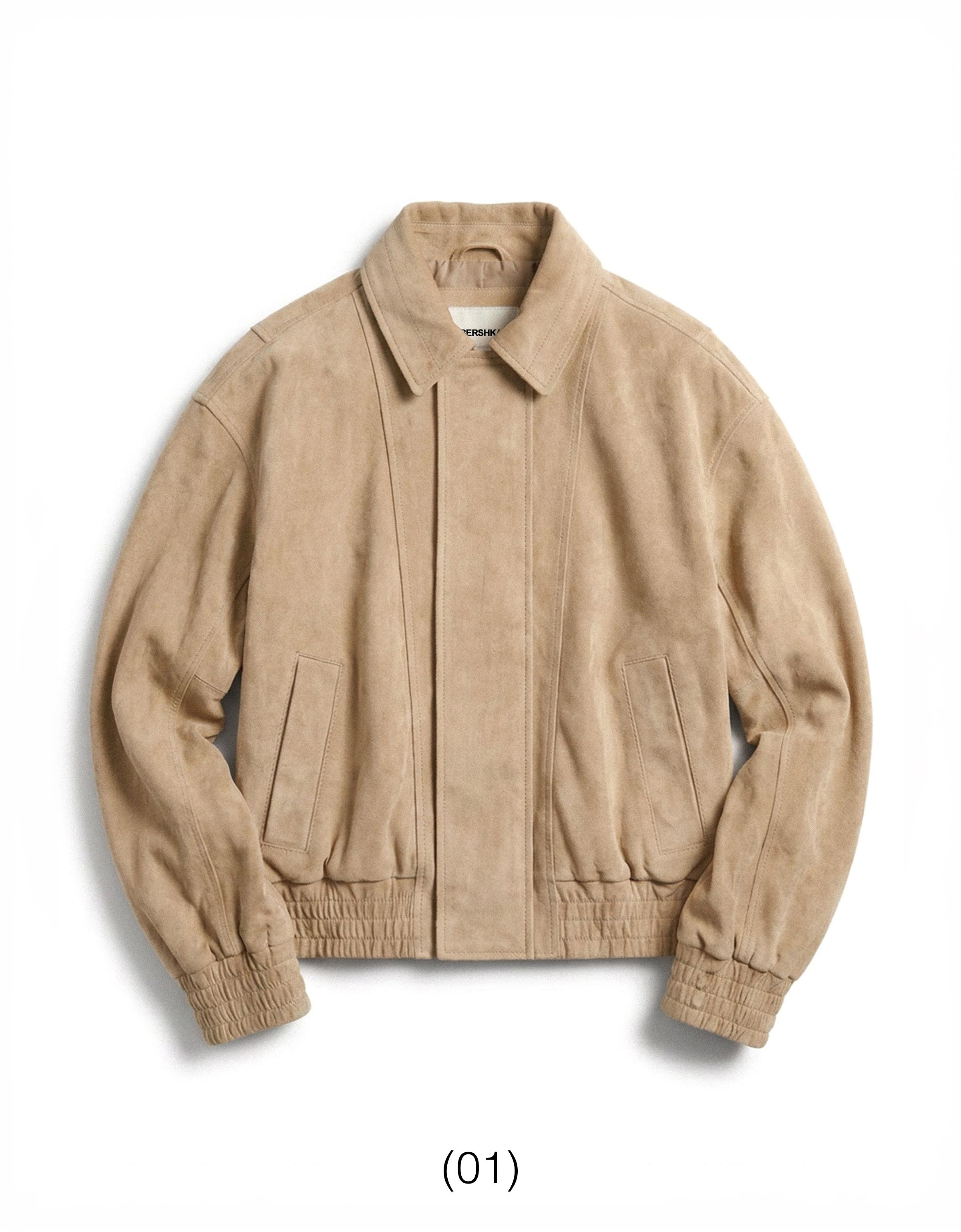 Faux suede jacket — Beige