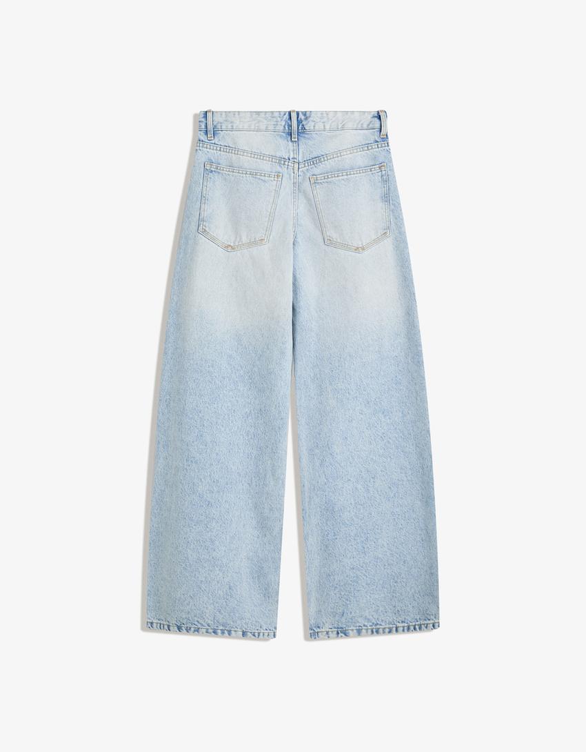 Boyfriend jeans-Gewassen blauw