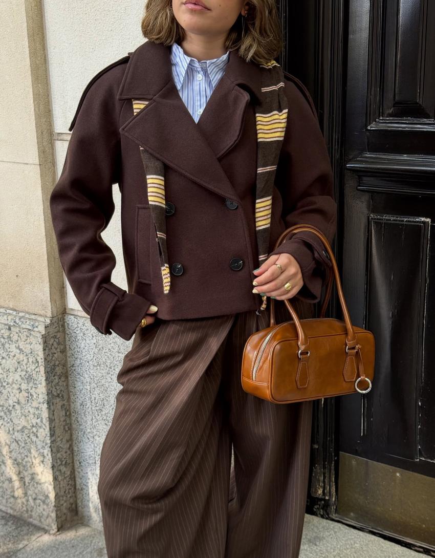 Tailored trousers-Brown