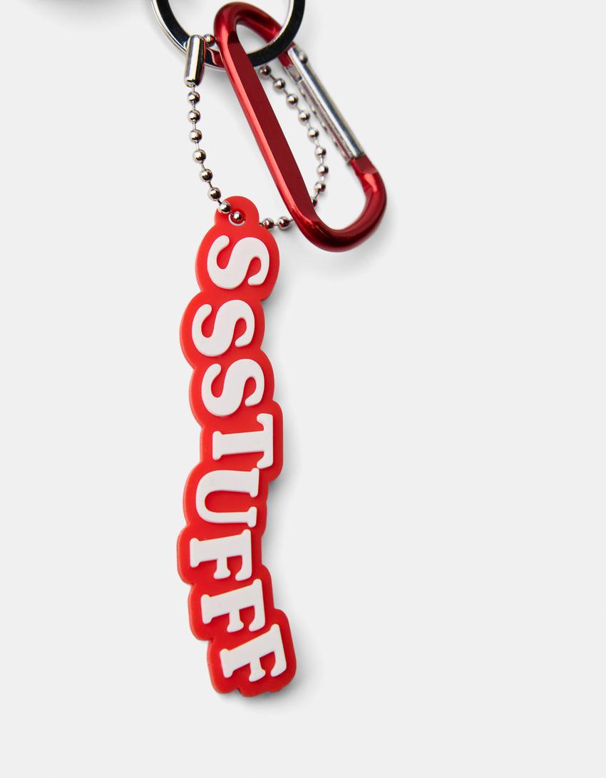 SSSTUFFF x BERSHKA key ring-Red-2