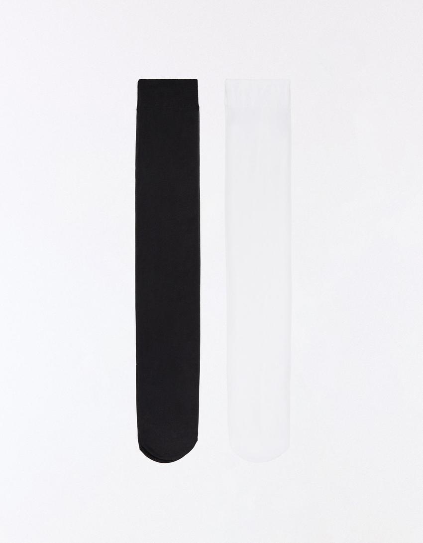 Pack de 2 meias-Preto