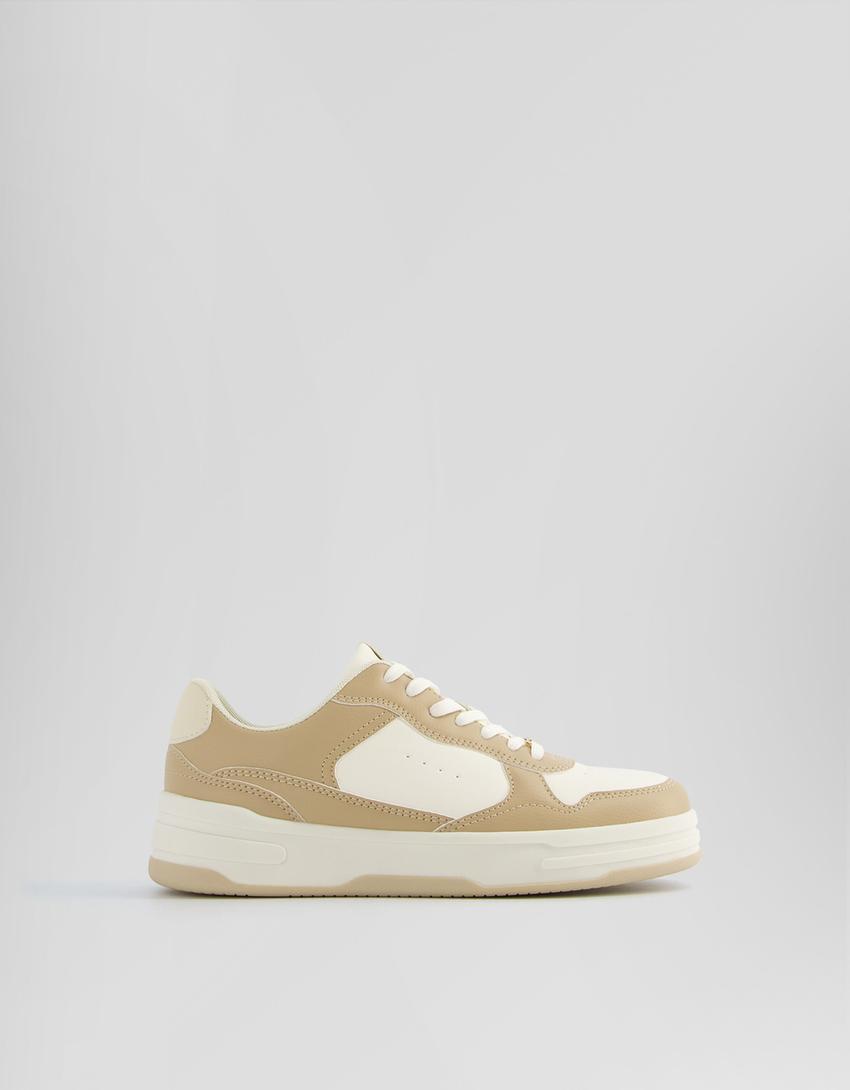 Contrast trainers-SAND-6