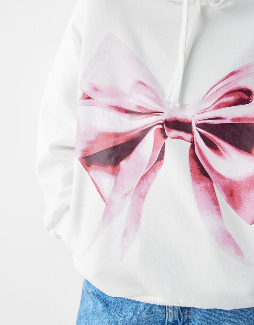 Printed hoodie-Off white